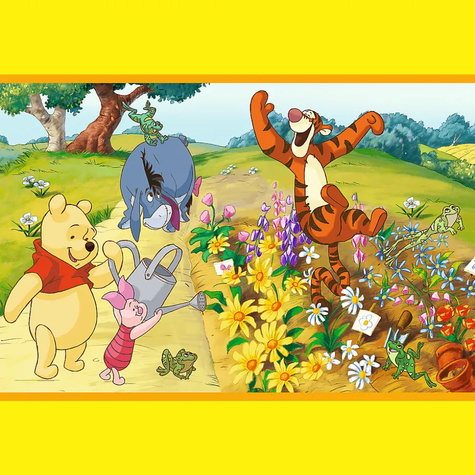 Puzzle Kubuś Puchatek 2 x 24 el. Dzień w ogrodzie