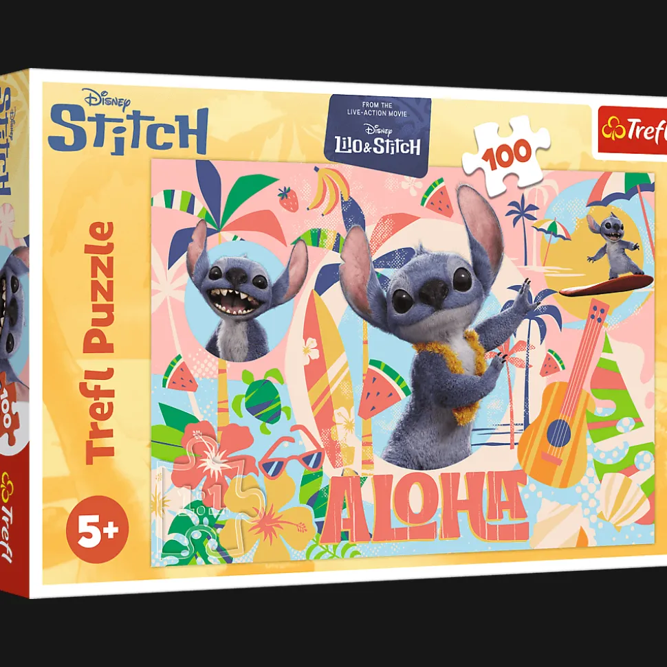 Puzzle Lilo & Stitch 100 el. Stitch i przyjaciele w akcji