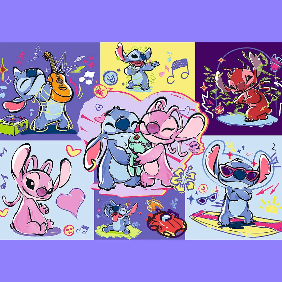 Puzzle Lilo & Stitch 300 el. Zakręcony Stitch