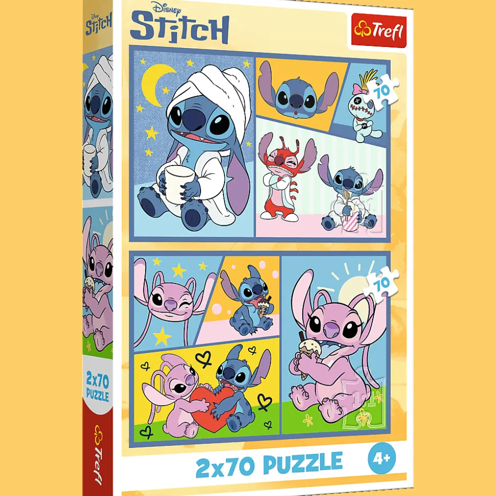 Puzzle Lilo & Stitch 2 x 70 el. Ze Stitchem nie ma nudy