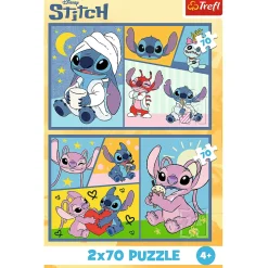 Puzzle Lilo & Stitch 2 x 70 el. Ze Stitchem nie ma nudy