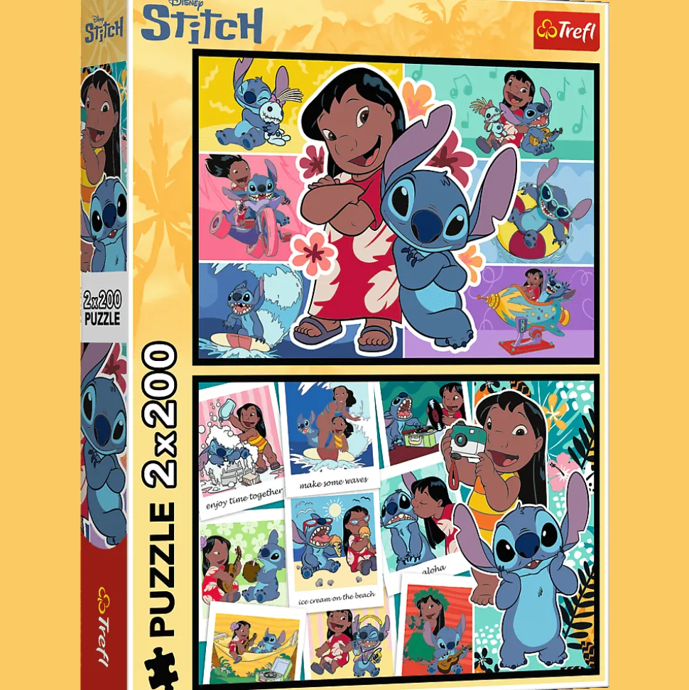 Puzzle Lilo & Stitch 2 x 200 el. Wesołe życie Stitcha