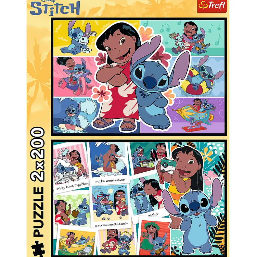 Puzzle Lilo & Stitch 2 x 200 el. Wesołe życie Stitcha