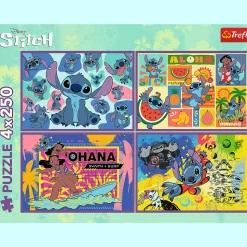 Puzzle Lilo & Stitch 4 x 250 el. Niezwykły Stitch