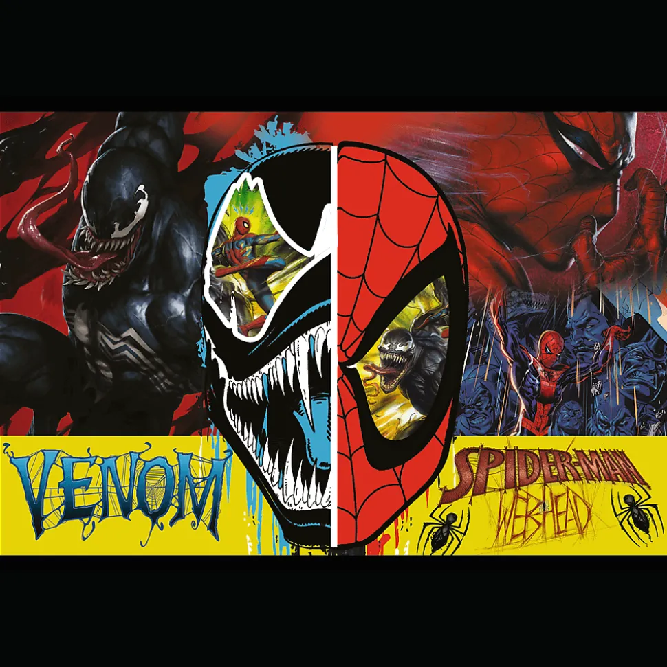 Puzzle Marvel 2 x 200 el. Dzień i noc Spidermana