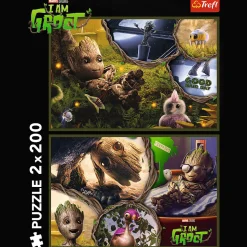 Puzzle Marvel 2 x 200 el. Ja jestem Groot