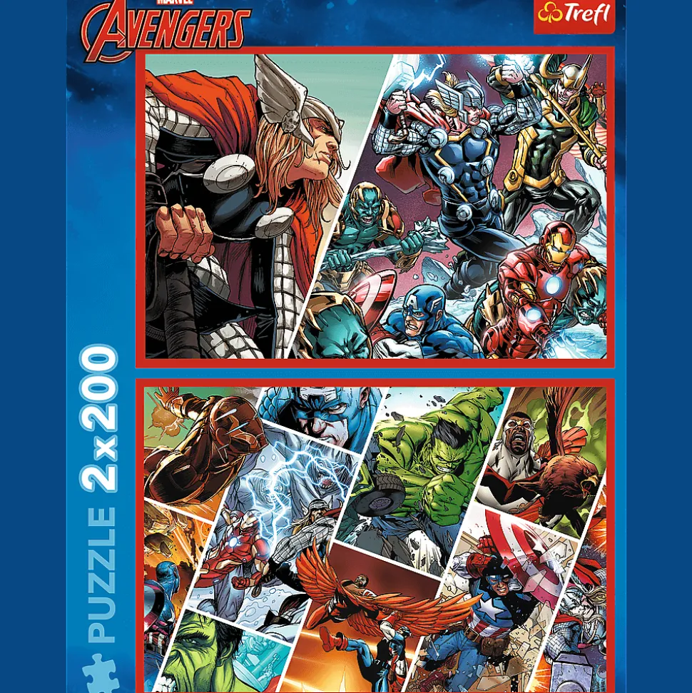 Puzzle Marvel 2 x 200 el. Obrońcy świata