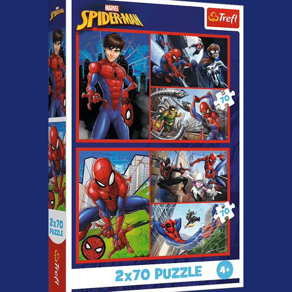 Puzzle Marvel 2 x 70 el. Pajęcze historie