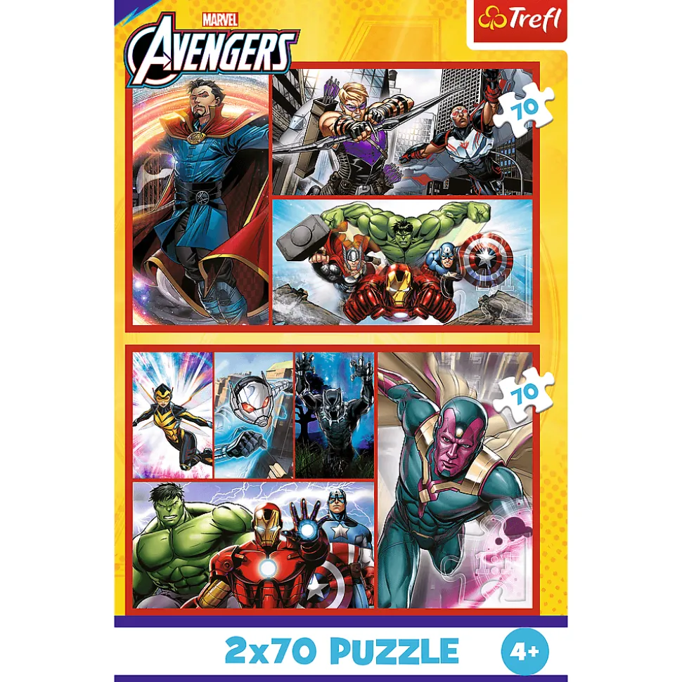 Puzzle Marvel 2 x 70 el. Zostań bohaterem