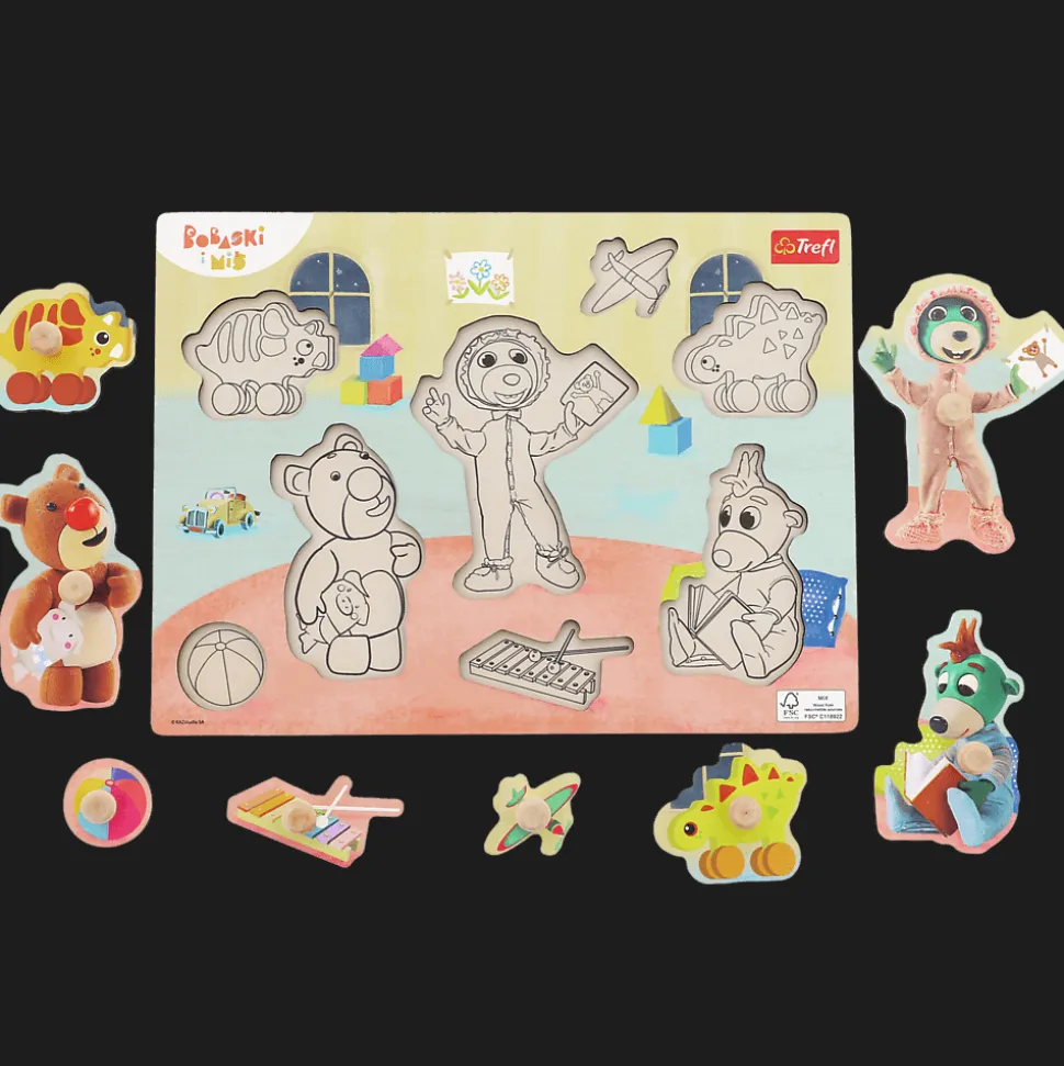 Puzzle medium Bobaski i Miś