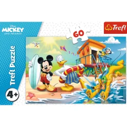 Puzzle Myszka Miki 60 el. Ciekawy dzień Mikiego i przyjaciół
