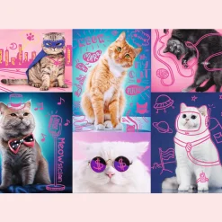 Puzzle neonowe 1000 el. Super koty
