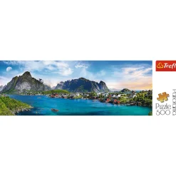 Puzzle panorama 500 el. Archipelag Lofoty, Norwegia