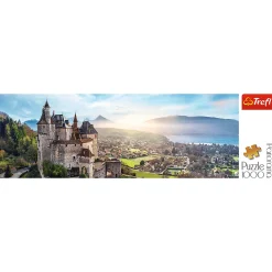 Puzzle panoramiczne 1000 el. Zamek Menthon, Francja