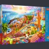 Puzzle Premium Plus Quality 1000 el. Tea Time: Z wizytą na Santorini
