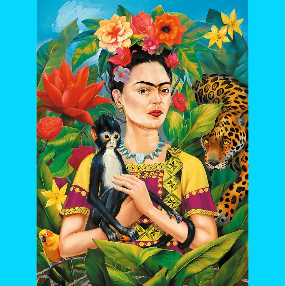 Puzzle Premium Plus Quality 1000 el. Frida Kahlo: Portret w dżungli