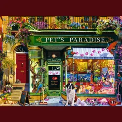 Puzzle Premium Plus Quality 1000 el. Tea Time: Raj dla zwierząt