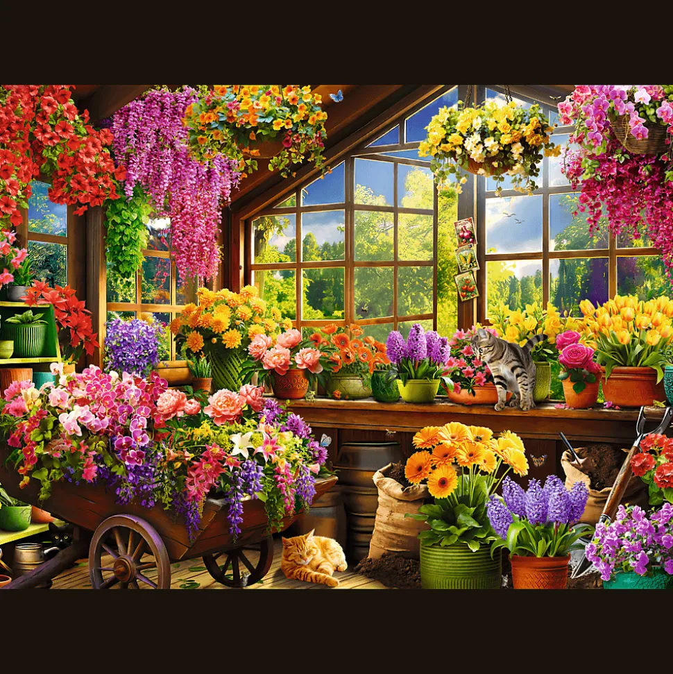 Puzzle Premium Plus Quality 1000 el. Tea Time: Przygotowania do wiosny