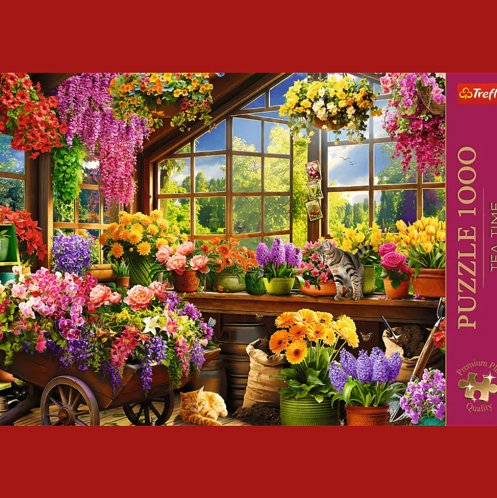 Puzzle Premium Plus Quality 1000 el. Tea Time: Przygotowania do wiosny