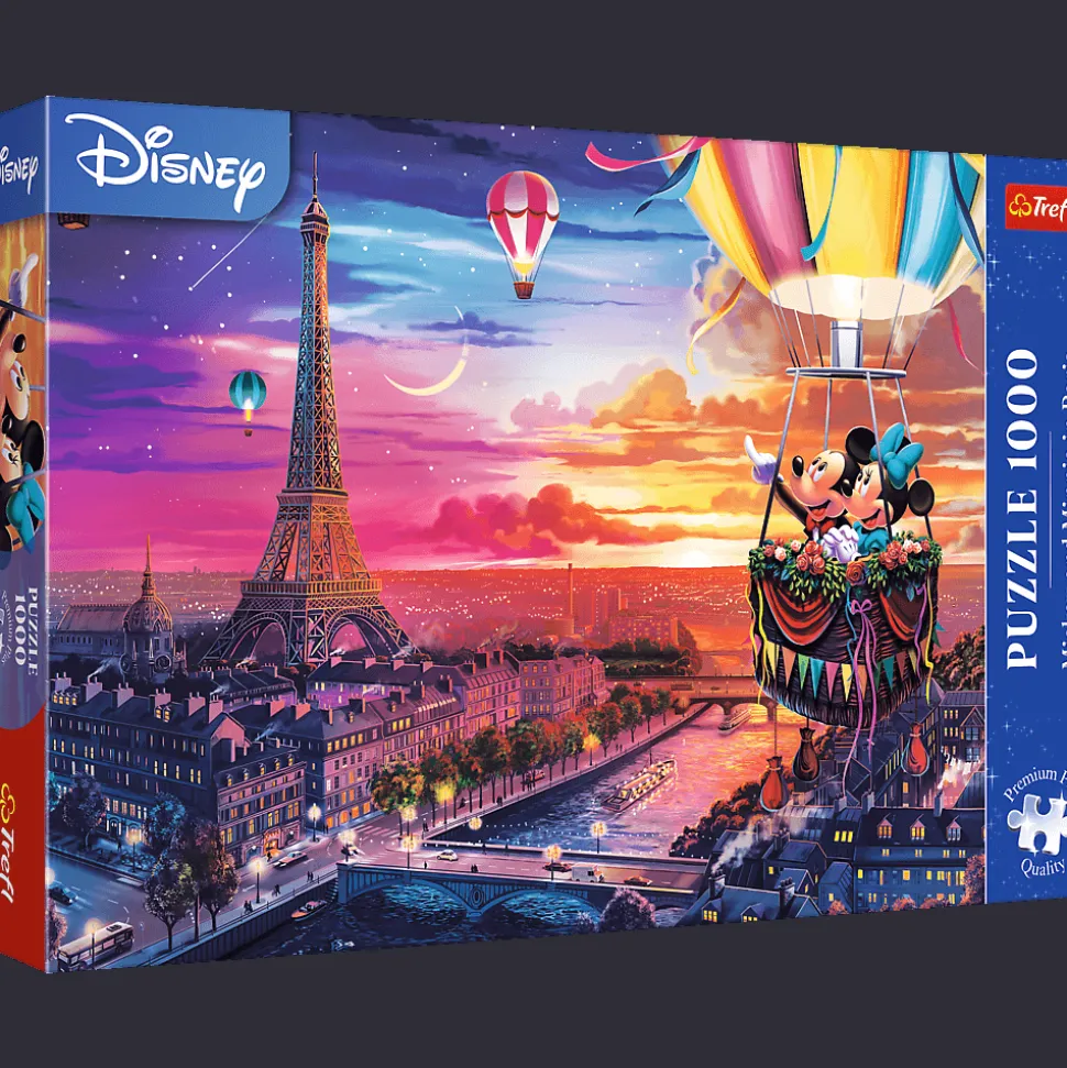 Puzzle Premium Plus Quality 1000 el. Mickey i Minnie w Paryżu