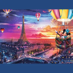 Puzzle Premium Plus Quality 1000 el. Mickey i Minnie w Paryżu