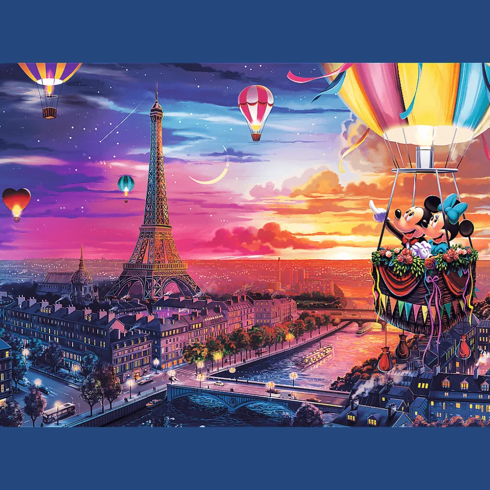 Puzzle Premium Plus Quality 1000 el. Mickey i Minnie w Paryżu