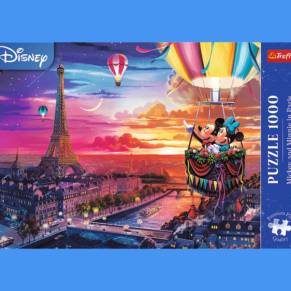 Puzzle Premium Plus Quality 1000 el. Mickey i Minnie w Paryżu