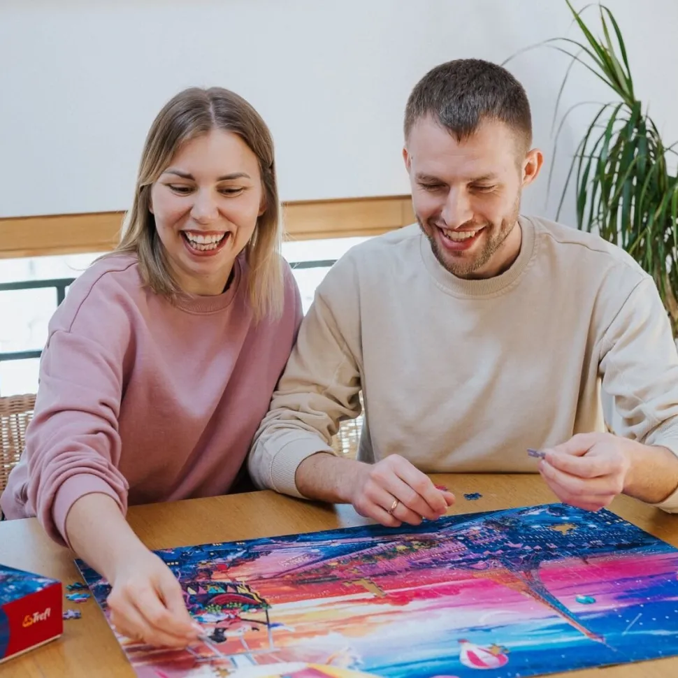 Puzzle Premium Plus Quality 1000 el. Mickey i Minnie w Paryżu