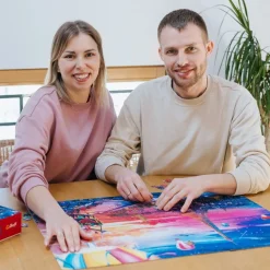 Puzzle Premium Plus Quality 1000 el. Mickey i Minnie w Paryżu