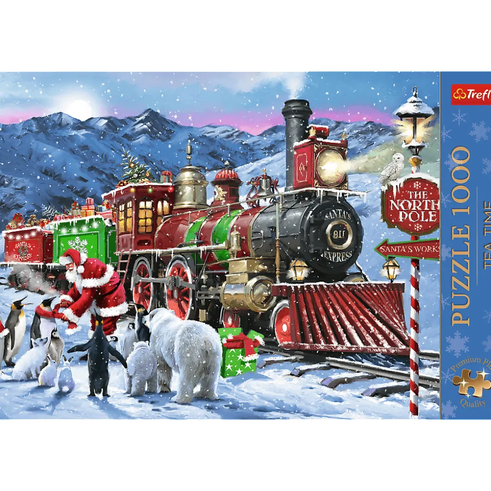 Puzzle Premium Plus Quality 1000 el. Świąteczny pociąg