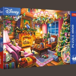 Puzzle Premium Plus Quality Disney 1000 el. Świąteczna chatka Disney