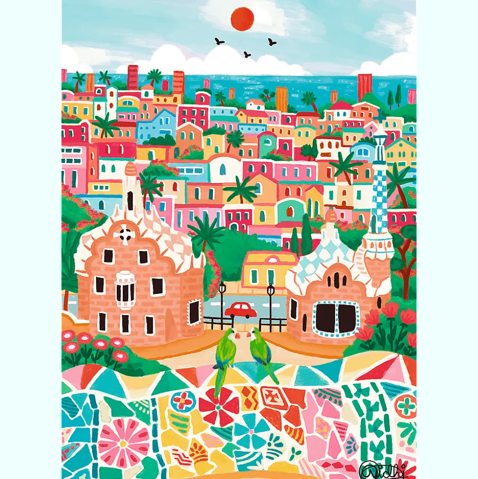 Puzzle Premium Plus Quality 1000 el. The Art of Colour: Barcelona, Hiszpania