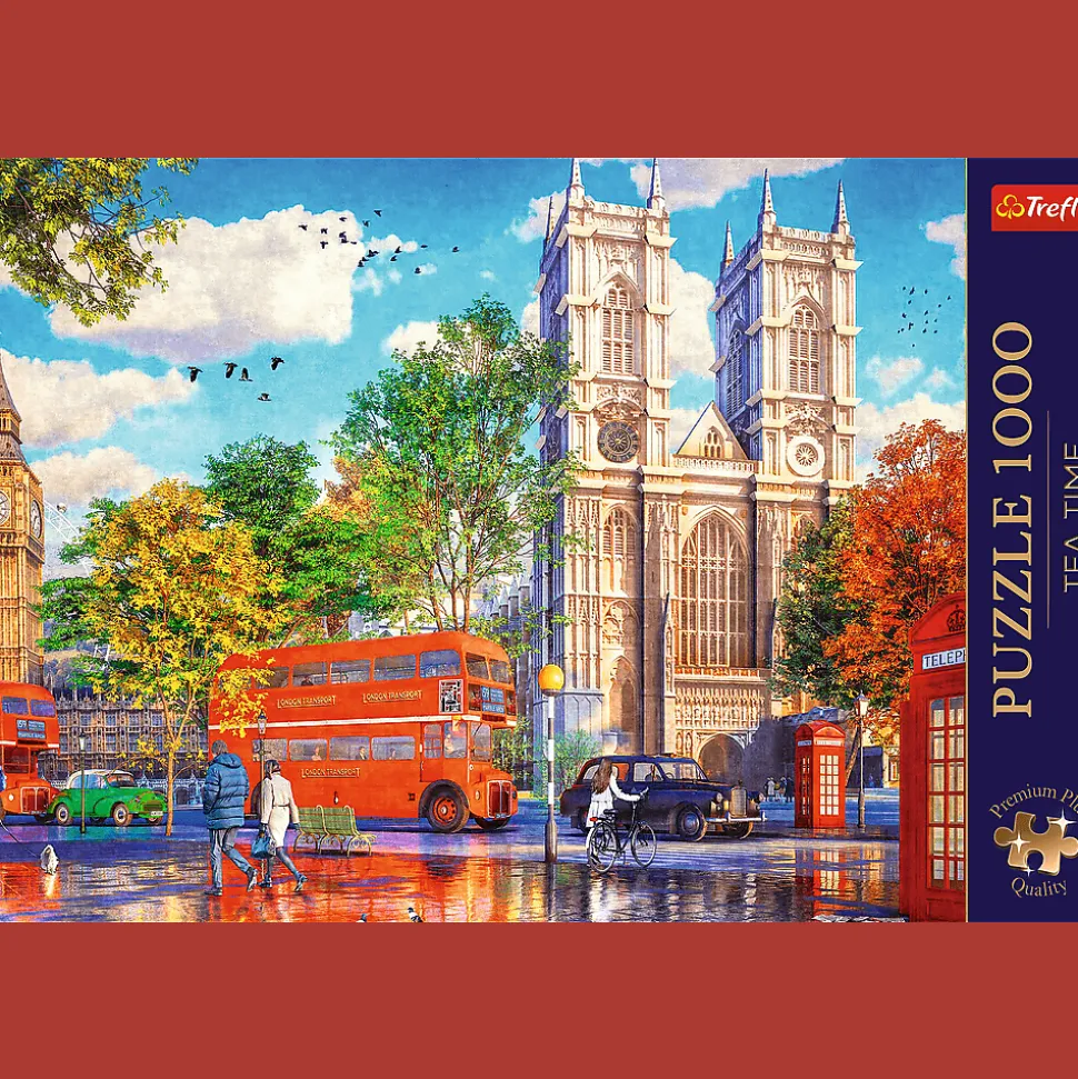 Puzzle Premium Plus Quality 1000 el. Tea Time: Widok na Londyn
