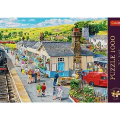 Puzzle Premium Plus Quality 1000 el. Tea Time: Dworzec kolejowy