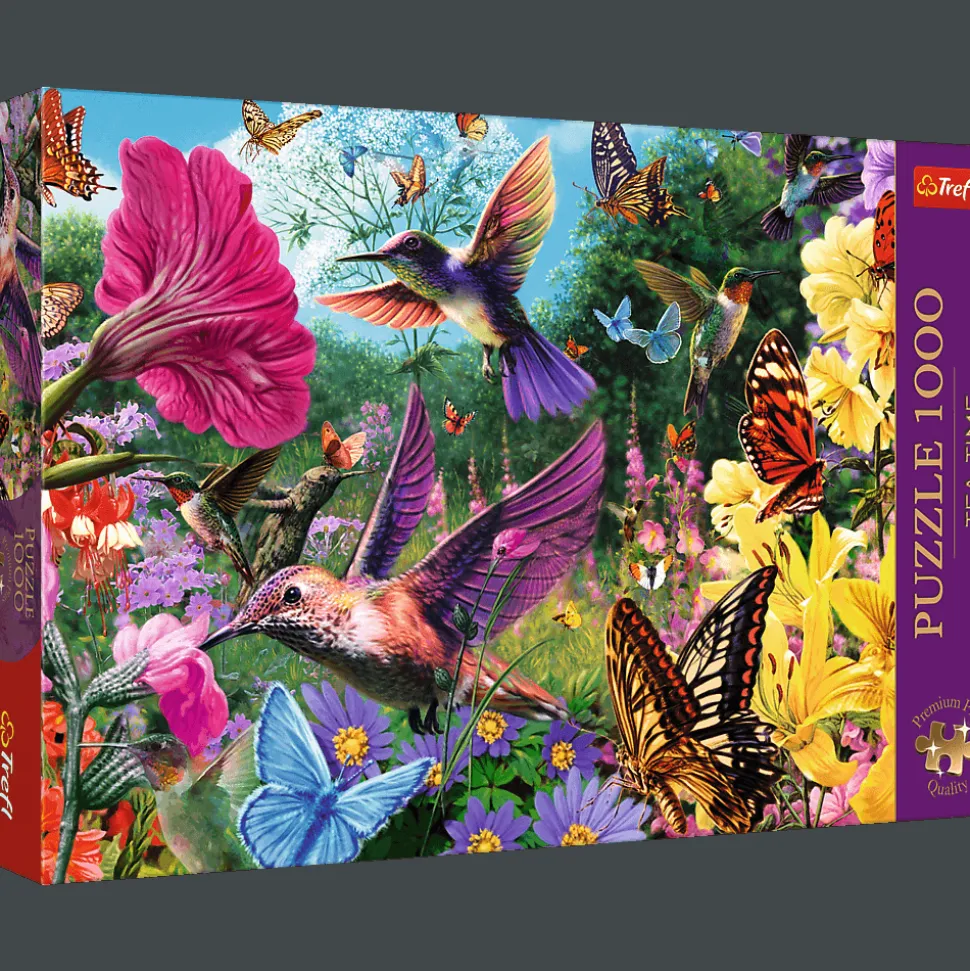 Puzzle Premium Plus Quality 1000 el. Tea Time: Ogród dla ptaków