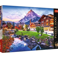 Puzzle Premium Plus Quality 1000 el. Photo Odyssey: Alpejskie miasteczko, Szwajcaria