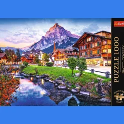 Puzzle Premium Plus Quality 1000 el. Photo Odyssey: Alpejskie miasteczko, Szwajcaria