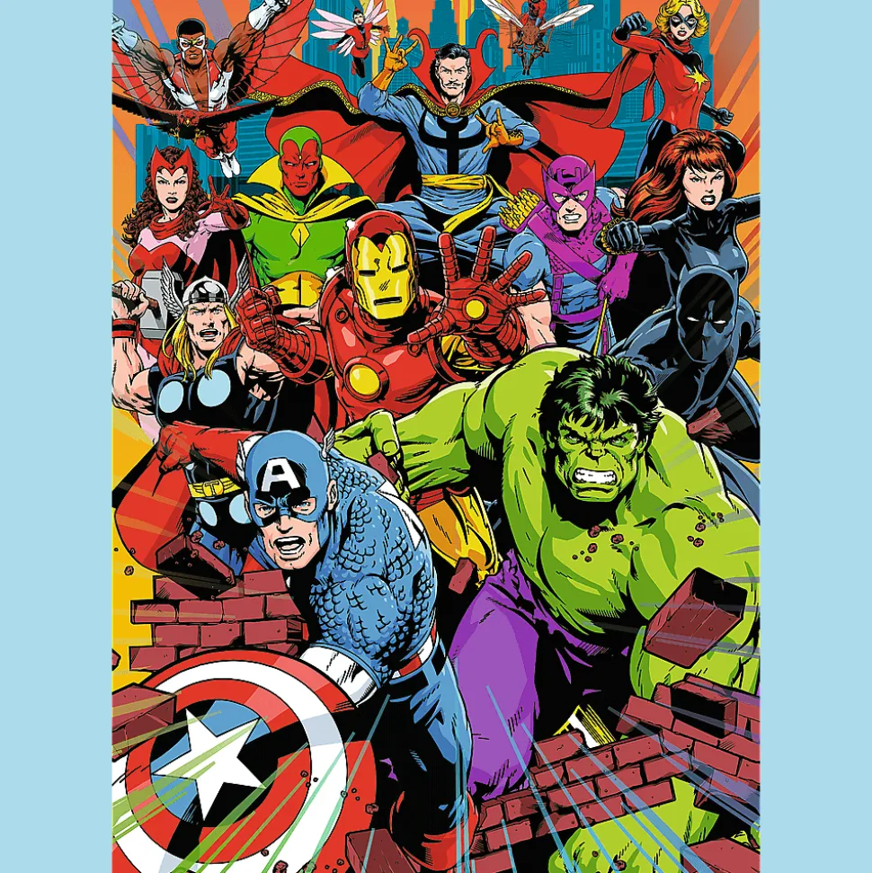 Puzzle Premium Plus Quality Marvel 1000 el. Marvel Heroes