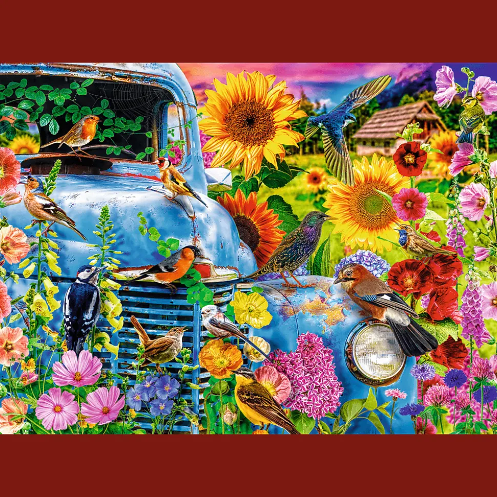 Puzzle Premium Plus Quality 1000 el. Tea Time: Wiejska sielanka: Śpiewające Ptaki