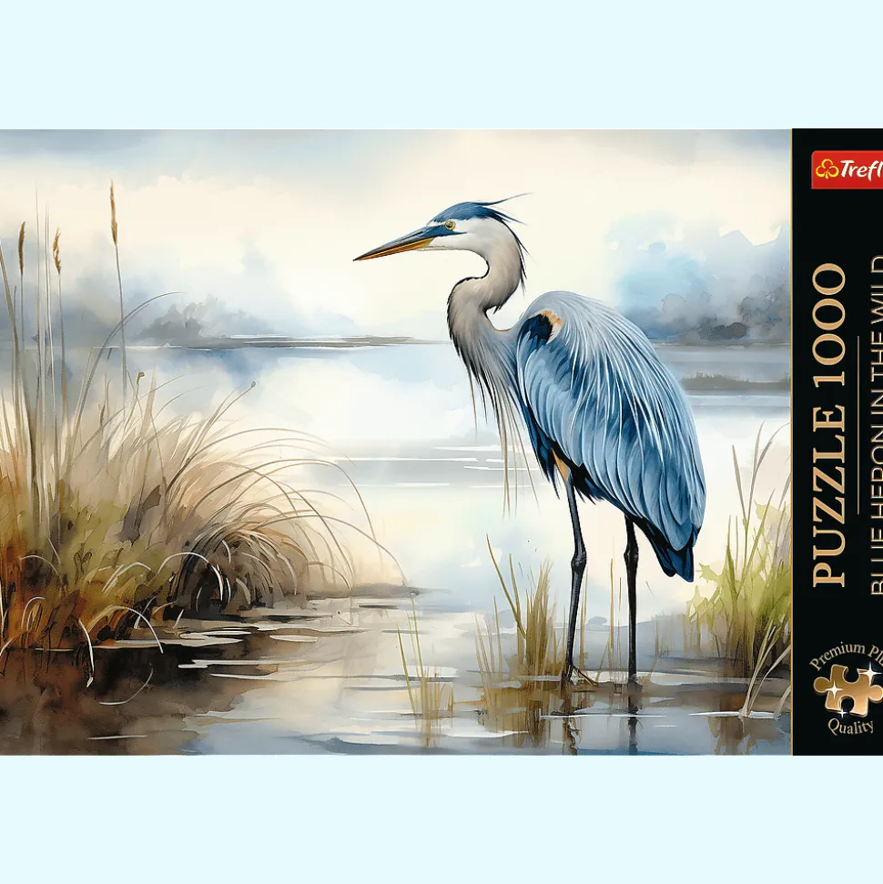 Puzzle Premium Plus Quality 1000 el. Blue Heron in the Wild