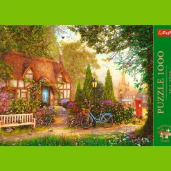 Puzzle Premium Plus Quality 1000 el. Tea Time: Domek pod strzechą