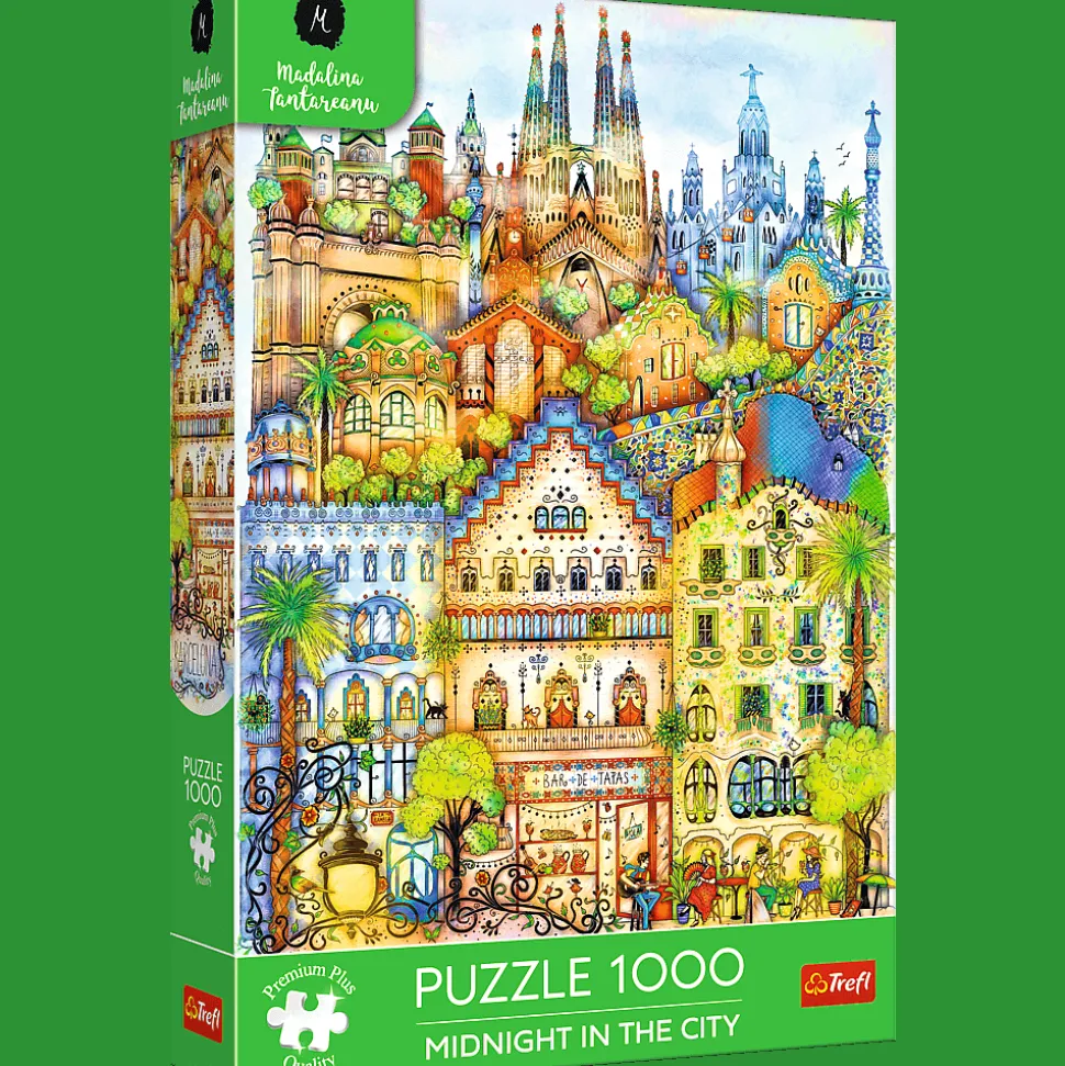 Puzzle Premium Plus Quality 1000 el. O północy w Barcelonie