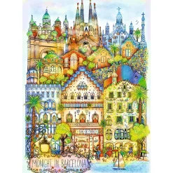 Puzzle Premium Plus Quality 1000 el. O północy w Barcelonie
