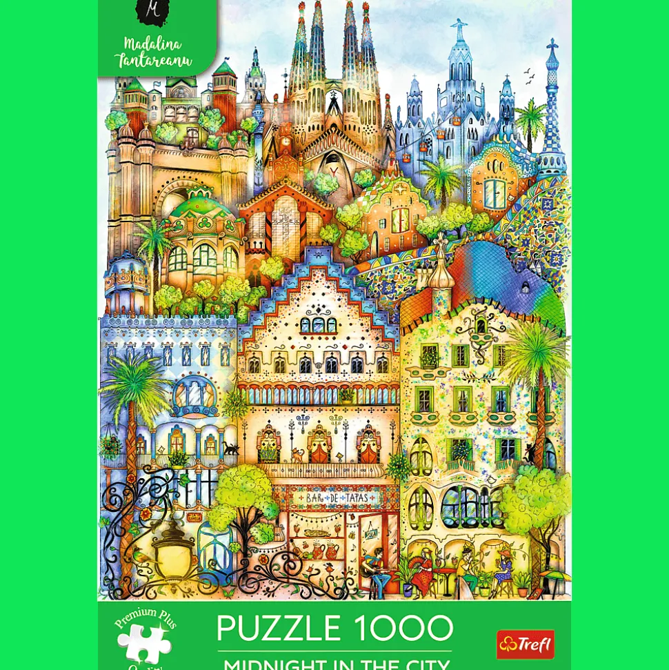 Puzzle Premium Plus Quality 1000 el. O północy w Barcelonie