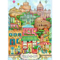 Puzzle Premium Plus Quality 1000 el. O północy w Rzymie