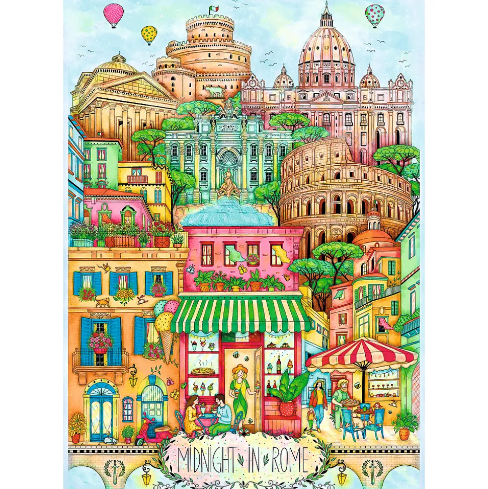 Puzzle Premium Plus Quality 1000 el. O północy w Rzymie