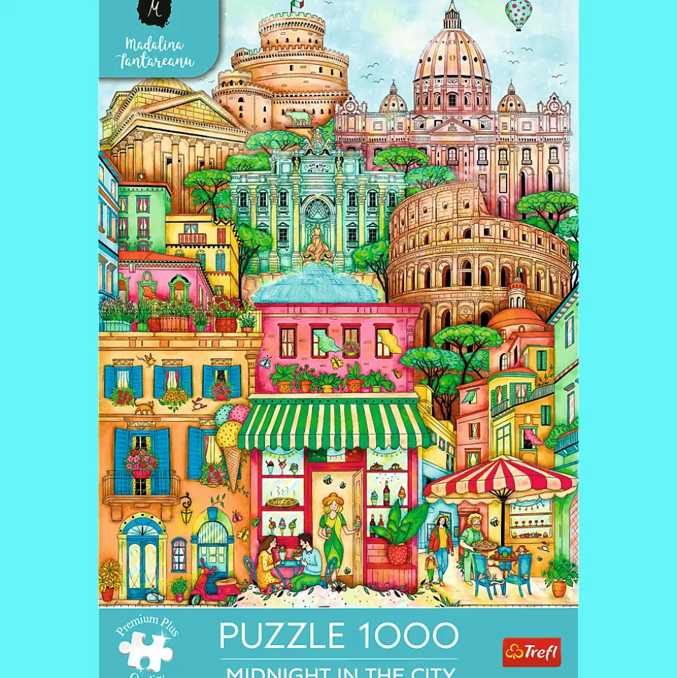 Puzzle Premium Plus Quality 1000 el. O północy w Rzymie