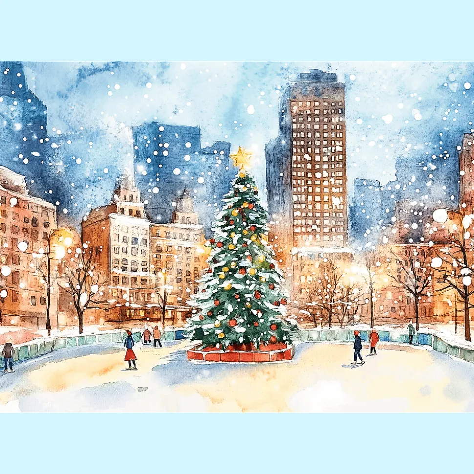 Puzzle Premium Plus Quality 1000 el. Central Park Winter Wonderland