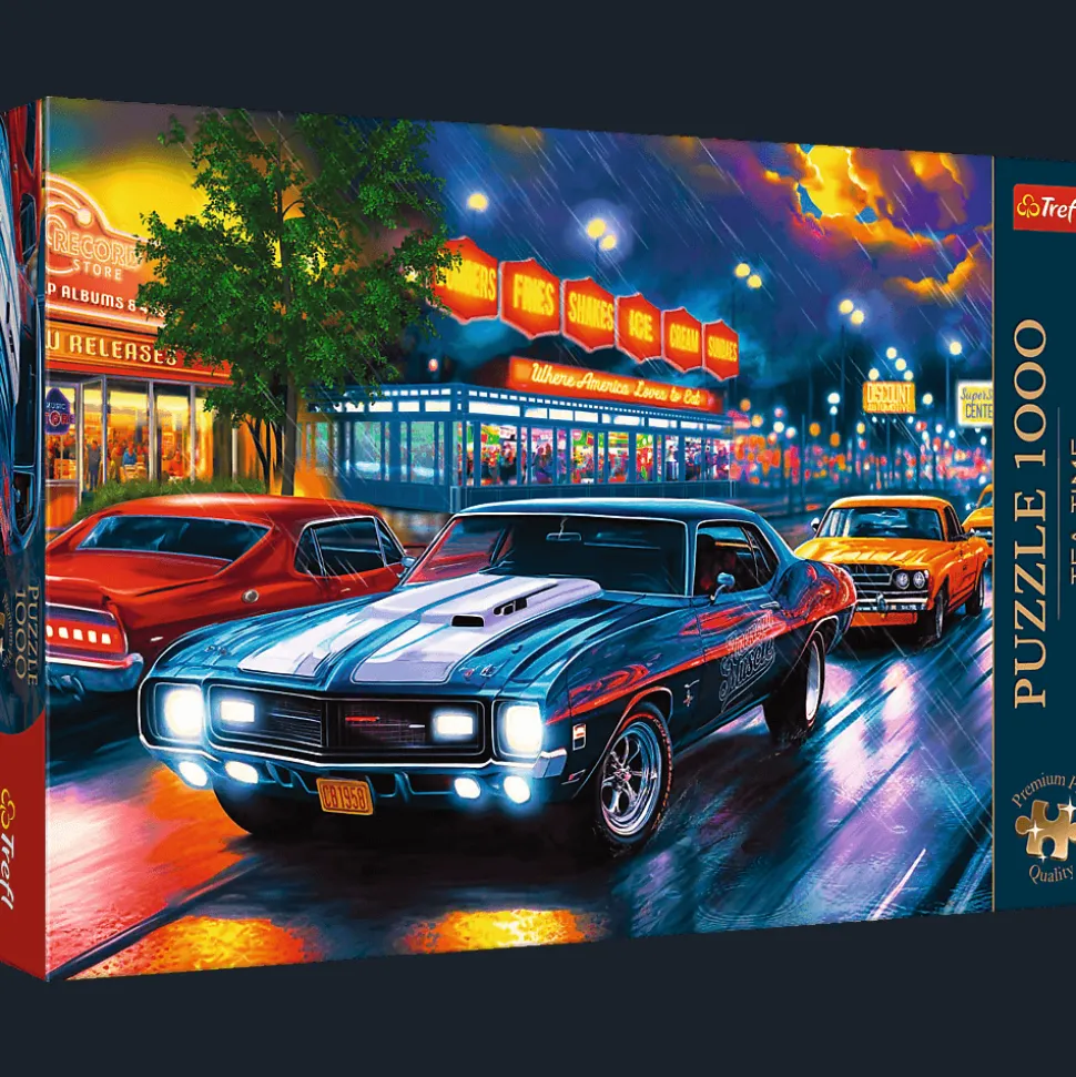 Puzzle Premium Plus Quality 1000 el. Tea Time: Nocna przejażdżka