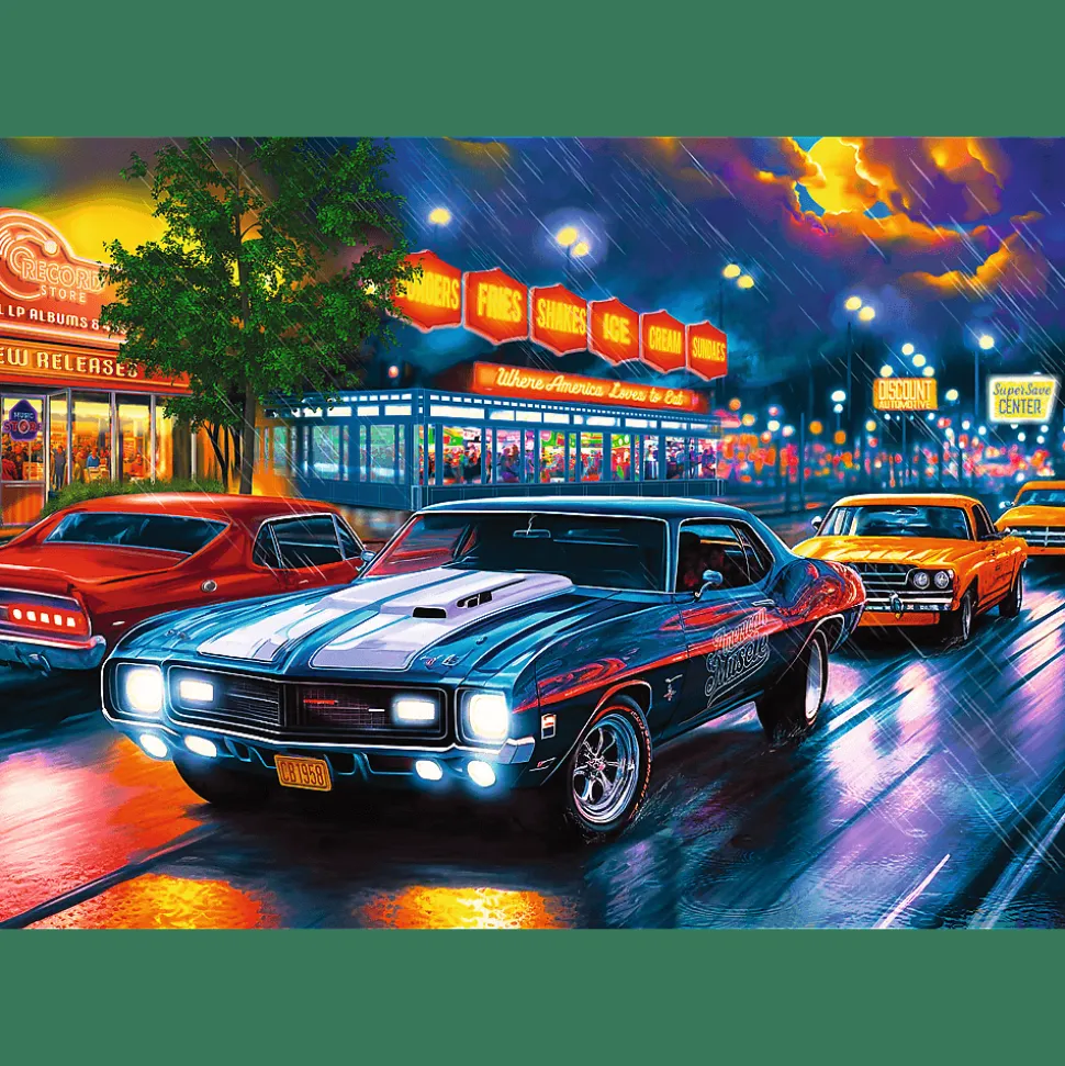 Puzzle Premium Plus Quality 1000 el. Tea Time: Nocna przejażdżka